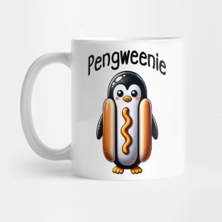 Penguin Hotdog in a Bun, a Pengweenie Mug